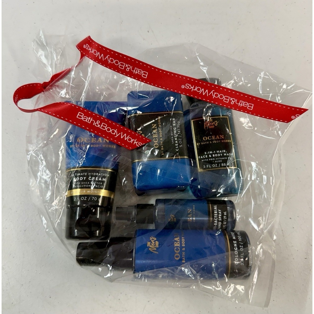 Bath & Body Works The Mens Shop Ocean Collection Gift Set 5 Products *BRAND NEW*